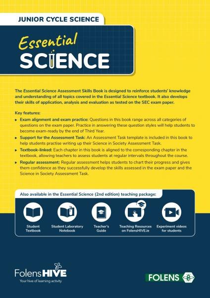 ■ Essential Science - Assessment Skills Book - 2nd / Old Edition (2021) by Folens on Schoolbooks.ie
