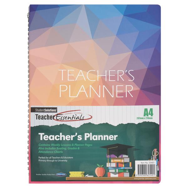 Student Solutions A4 Teacher's Planner - Bright by Student Solutions on Schoolbooks.ie