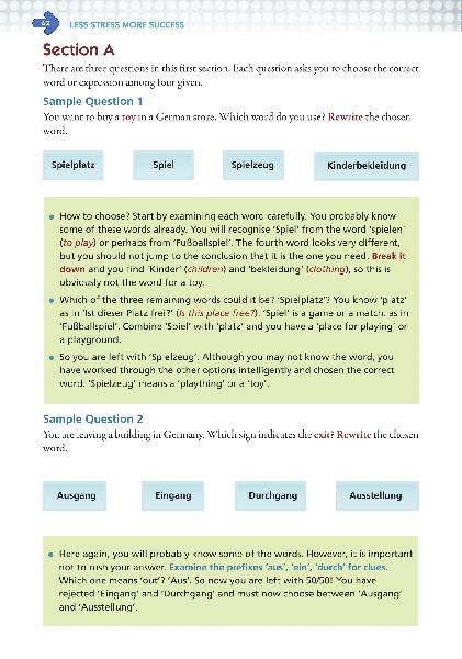 ■ Less Stress More Success - Junior Cert - German - Higher Level by Gill Education on Schoolbooks.ie