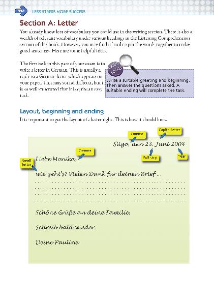 ■ Less Stress More Success - Junior Cert - German - Higher Level by Gill Education on Schoolbooks.ie