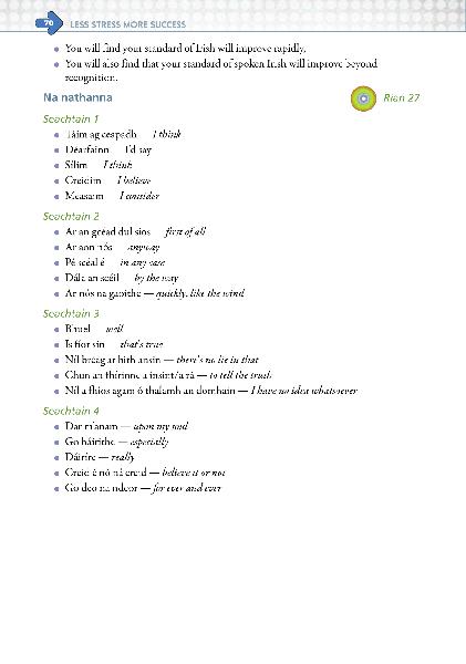 ■ Less Stress More Success - Junior Cert - Irish - Ordinary Level - Old Edition by Gill Education on Schoolbooks.ie
