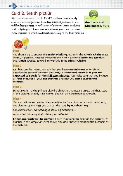 ■ Less Stress More Success - Junior Cert - Irish - Ordinary Level - Old Edition by Gill Education on Schoolbooks.ie
