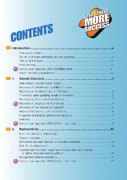 Less Stress More Success - Leaving Cert - Chemistry by Gill Education on Schoolbooks.ie