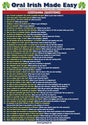 Oral Irish Made Easy - Glance Card by Graspit on Schoolbooks.ie