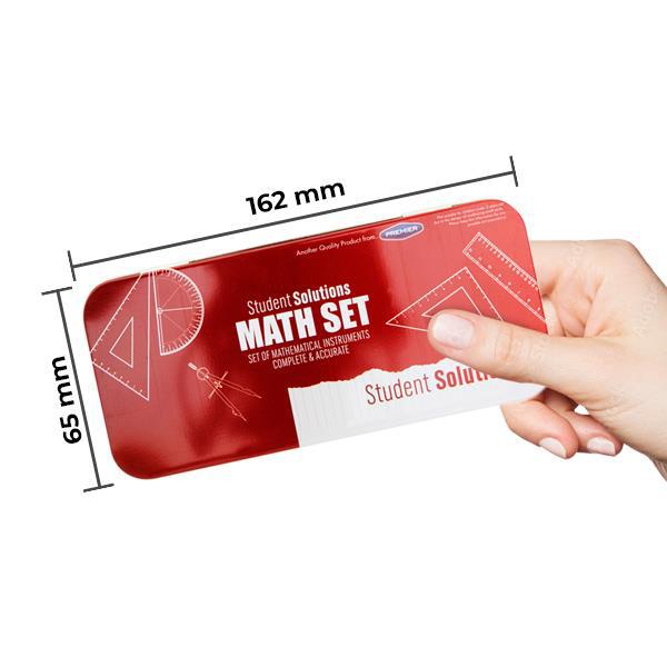 ■ Student Solutions - Maths Set - 8 Piece - Red by Student Solutions on Schoolbooks.ie