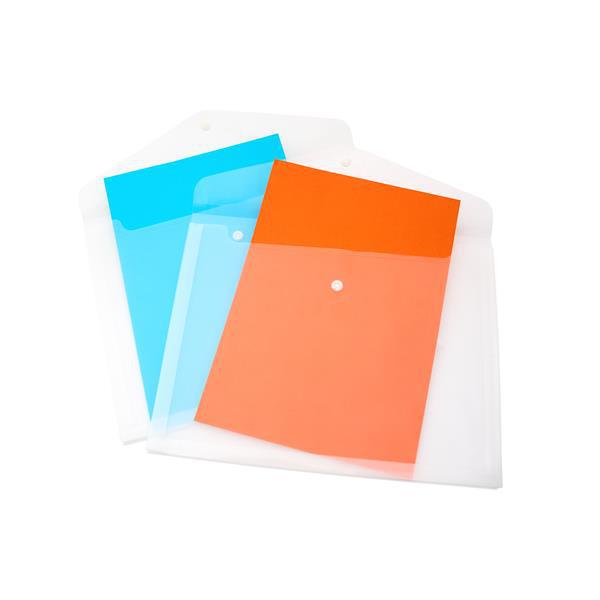 Premto Multipack of 3 x A4 Extra Capacity Document Wallets - Clear Pearl by Premto on Schoolbooks.ie