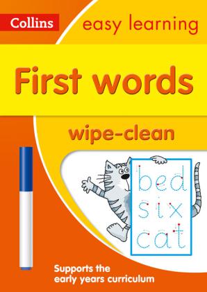 First Words Age 3-5 Wipe Clean Activity Book by HarperCollins Publishers on Schoolbooks.ie