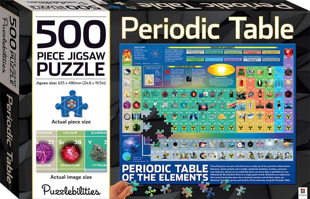 500 Piece Children's Jigsaw - Periodic Table by Hinkler on Schoolbooks.ie