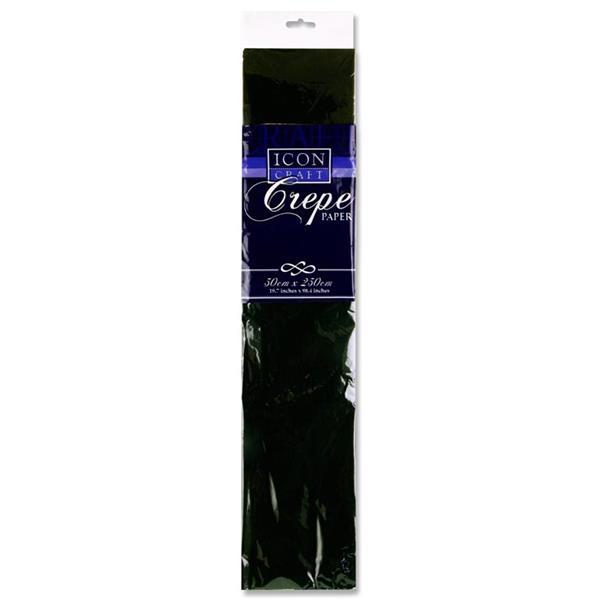 Icon Craft - Crepe Paper - Black by Icon Craft on Schoolbooks.ie
