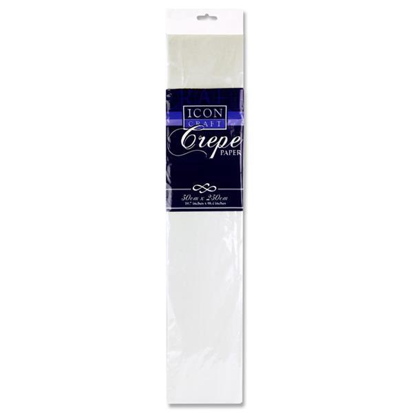 Icon Craft - Crepe Paper - White by Icon Craft on Schoolbooks.ie