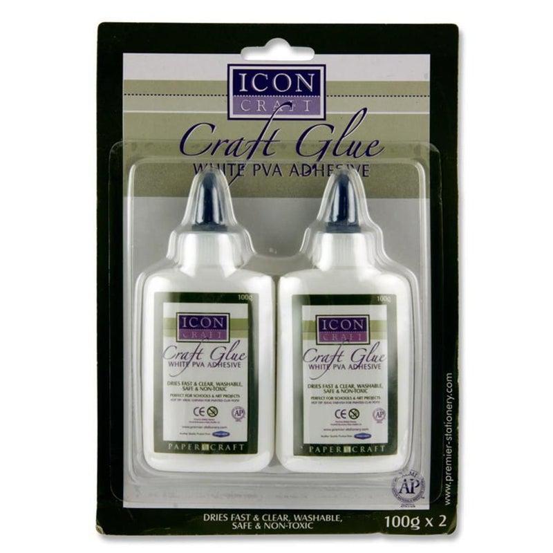 Icon Craft Card 2 x 100g Craft Pva Glue by Icon Craft on Schoolbooks.ie