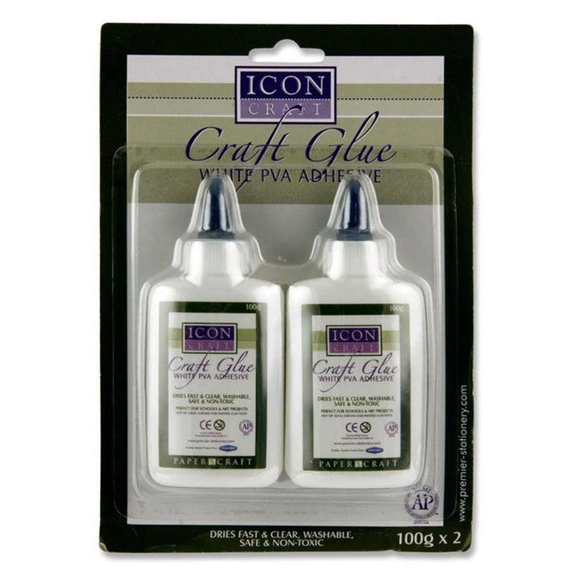 Icon Craft Card 2 x 100g Craft Pva Glue by Icon Craft on Schoolbooks.ie