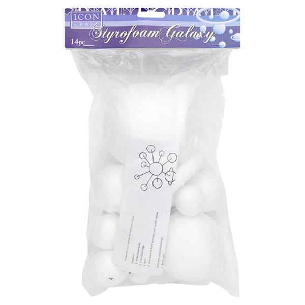 Icon Craft - Styrofoam Large Solar System - Assorted Size by Icon Craft on Schoolbooks.ie