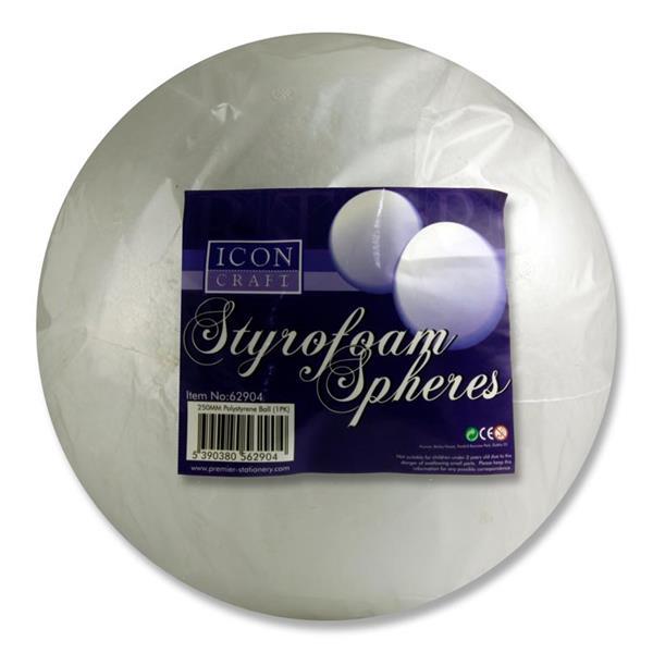 Icon Craft Styrofoam Sphere - 250mm by Icon Craft on Schoolbooks.ie