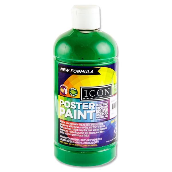 Icon - Poster Paint - 500ml - Emerald Green by Icon on Schoolbooks.ie