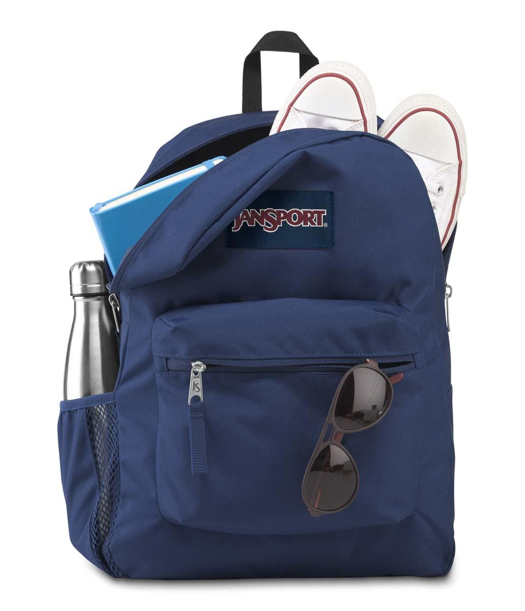 ■ JanSport Cross Town Backpack - Navy by JanSport on Schoolbooks.ie