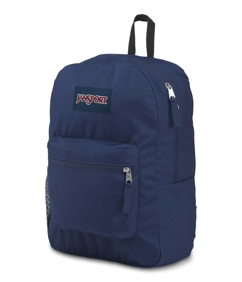 ■ JanSport Cross Town Backpack - Navy by JanSport on Schoolbooks.ie