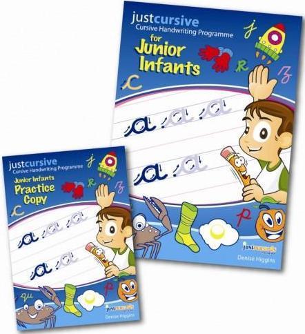 Just Cursive - Handwriting - Junior Infants (Book and Practice Copy Set) by Just Rewards on Schoolbooks.ie