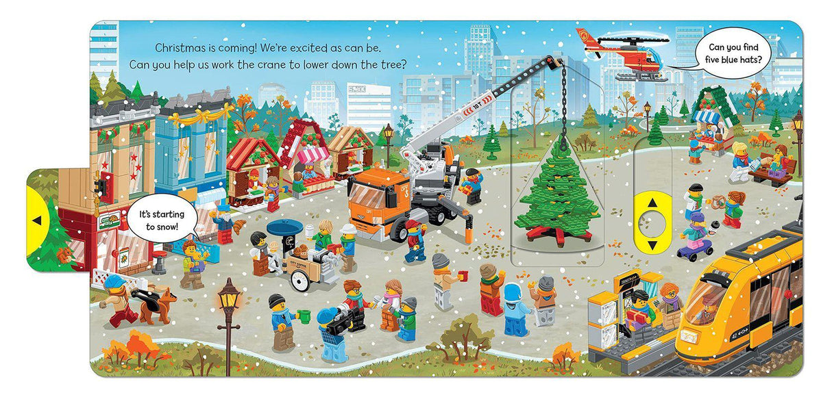 LEGO City - Merry Christmas - A Push Pull and Slide Book by LEGO on Schoolbooks.ie