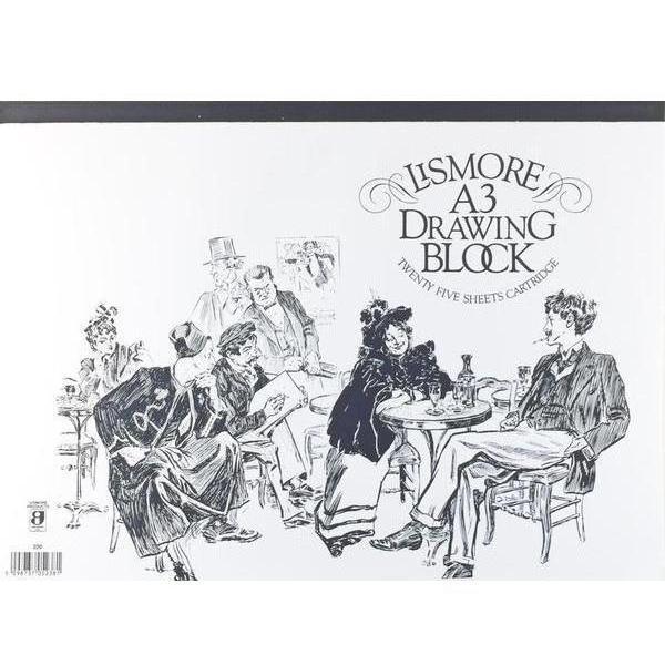 Sketch Pad / Drawing Block A3 100grm - 25 Sheets by Lismore on Schoolbooks.ie