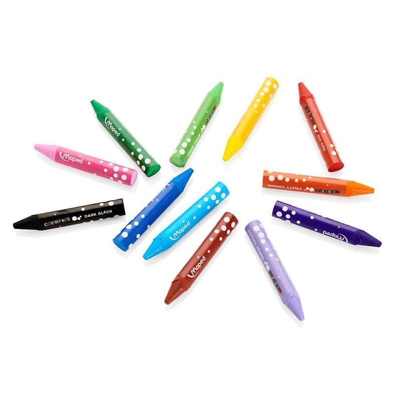 Maped - Color'peps Box of 12 Oil Pastels by Maped on Schoolbooks.ie