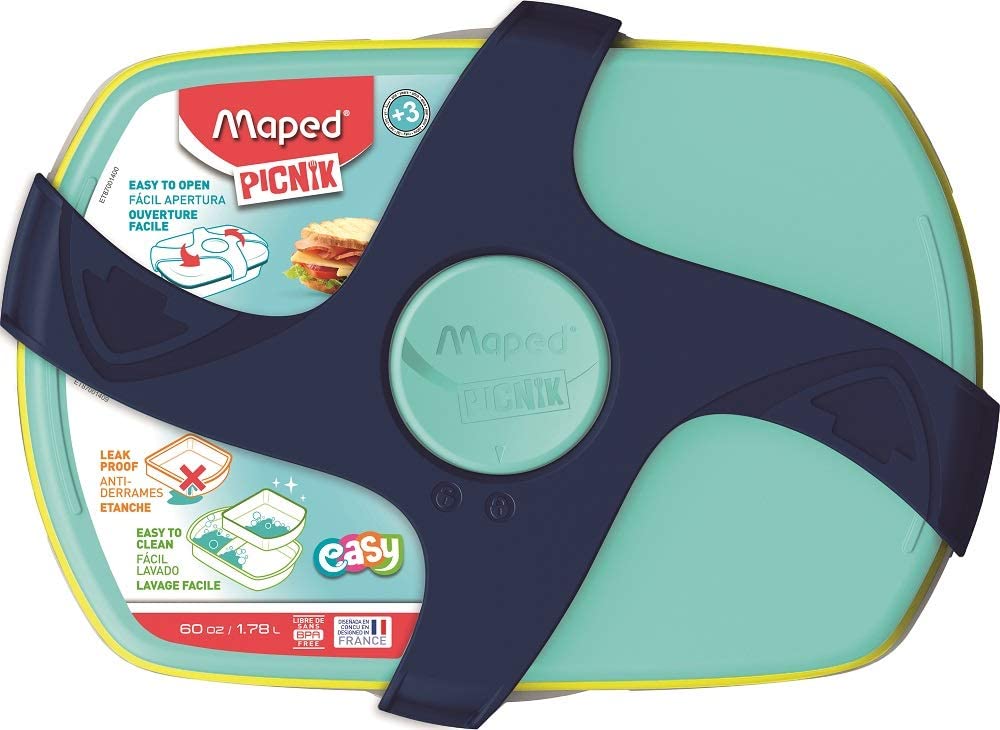 Maped - Picnik Concept - Twist 1.78 litre Lunch Box - Blue by Maped on Schoolbooks.ie