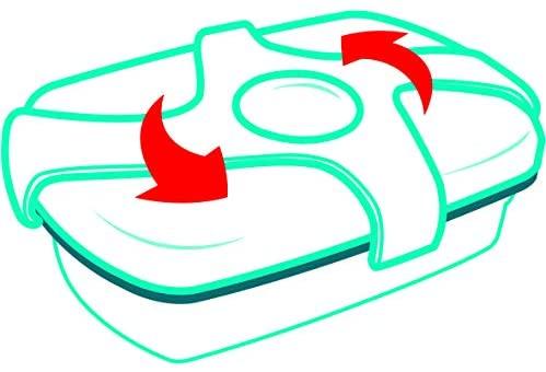 Maped - Picnik Concept - Twist 1.78 litre Lunch Box - Blue by Maped on Schoolbooks.ie