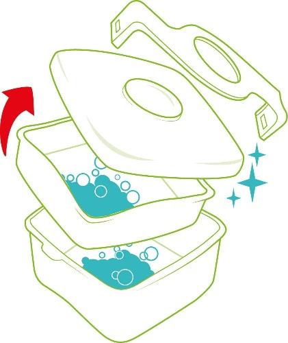 Maped - Picnik Concept - Twist Sandwich Box - Blue by Maped on Schoolbooks.ie