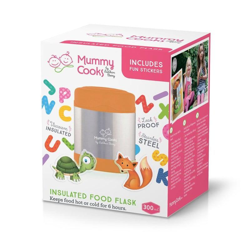 Mummy Cooks - Orange Food Flask - 300ml by Mummy Cooks on Schoolbooks.ie