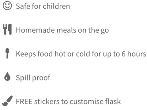 Mummy Cooks - Orange Food Flask - 300ml by Mummy Cooks on Schoolbooks.ie