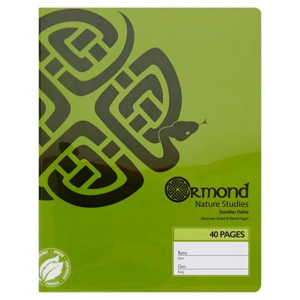 Ormond 40 Page Durable Cover Nature Study Copy by Ormond on Schoolbooks.ie