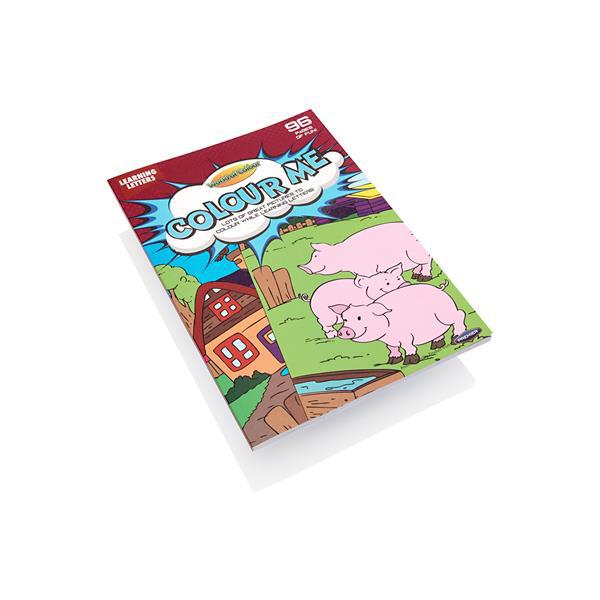 A4 96 Page Perforated Colouring Book - Learning Letters by World of Colour on Schoolbooks.ie