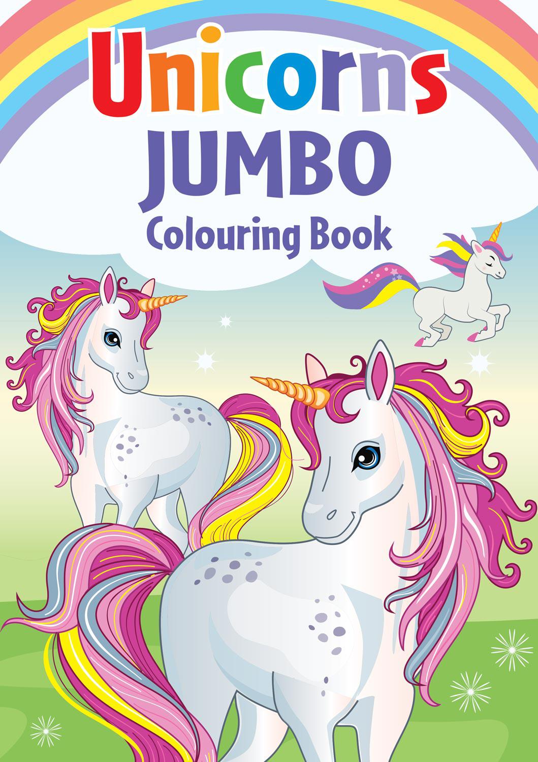 Unicorn Jumbo Colouring Book by Supreme Stationery on Schoolbooks.ie
