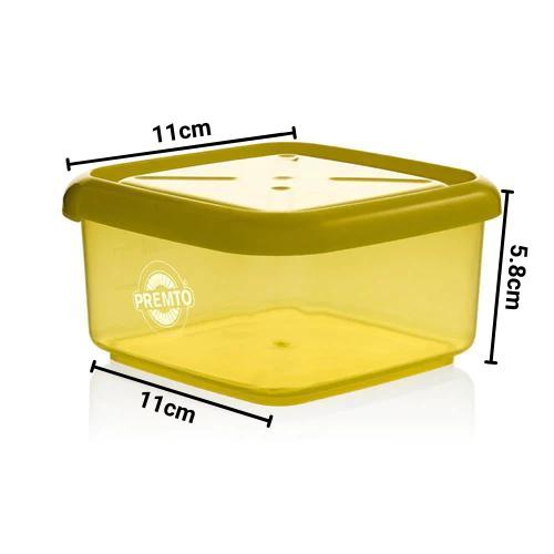 Premto - Pastel Square Meal Box - Primrose by Premto on Schoolbooks.ie