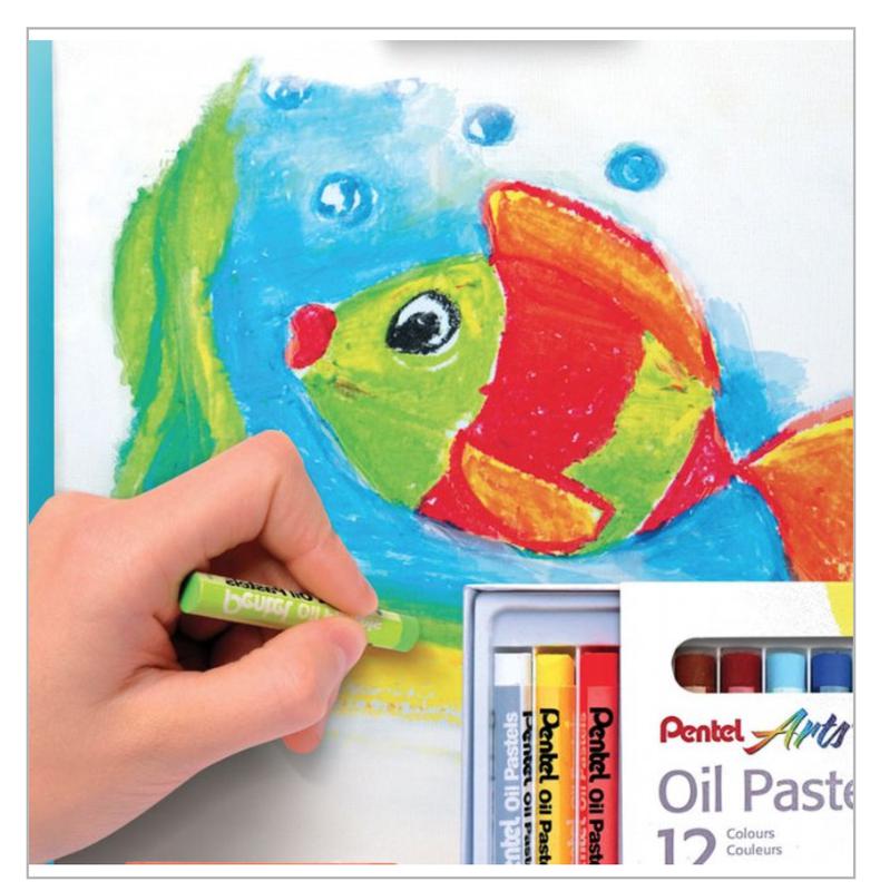 Pentel - Arts Box - 12 Oil Pastels by Pentel on Schoolbooks.ie