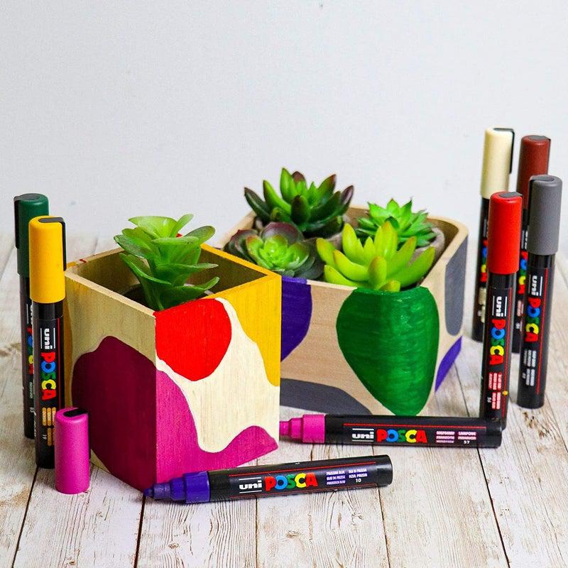 Posca PC - 5M Medium Bullet Tip - Wallet of 8 Heritage Deep Colours by Posca on Schoolbooks.ie