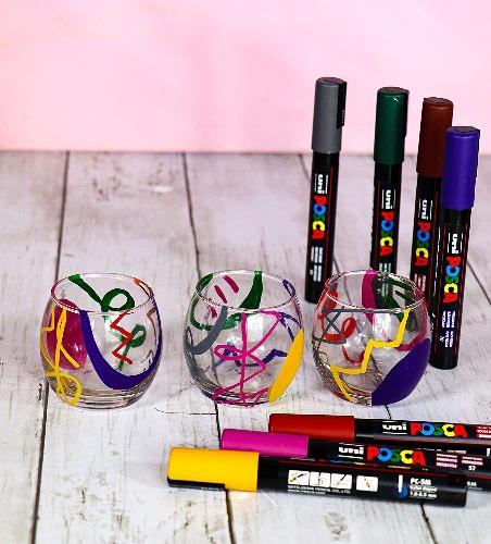 Posca PC - 5M Medium Bullet Tip - Wallet of 8 Heritage Deep Colours by Posca on Schoolbooks.ie