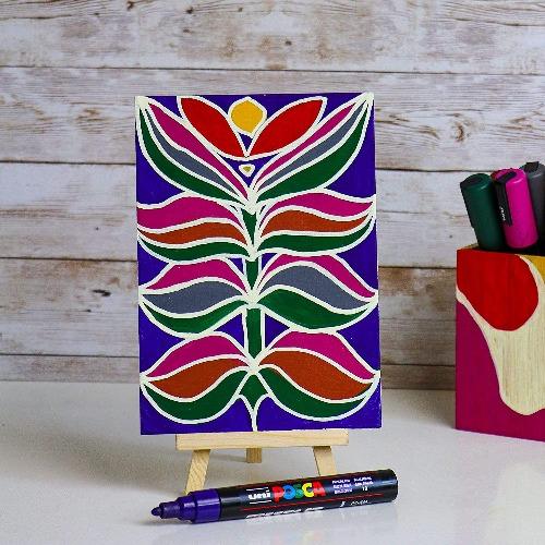 Posca PC - 5M Medium Bullet Tip - Wallet of 8 Heritage Deep Colours by Posca on Schoolbooks.ie