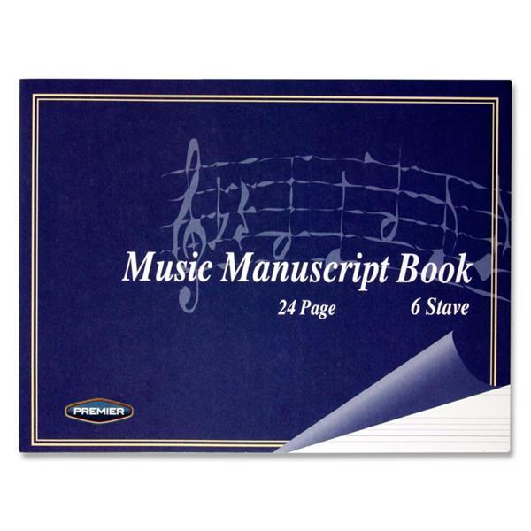 Ormond - Music Manuscript Book - 6 Stave - 24 page by Ormond on Schoolbooks.ie