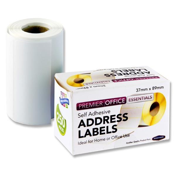 Concept - Self Adhesive White Address Labels - Roll of 250 by Concept on Schoolbooks.ie
