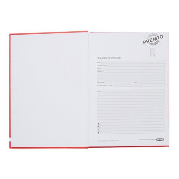 ■ Premto - A5 160 Page Hardcover Notebook - Ketchup Red by Premto on Schoolbooks.ie