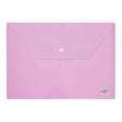 Premto Pastel A4 Button Wallet - Wild Orchid by Premto on Schoolbooks.ie
