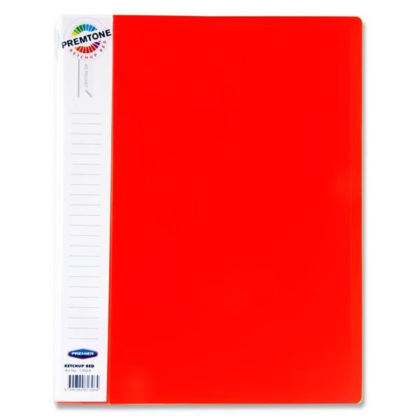 ■ Premto - A4 40 Pocket Display Book - Ketchup Red by Premto on Schoolbooks.ie