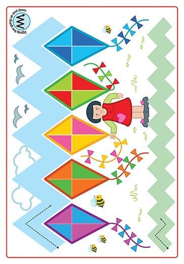 New Wave Pre-Writing Patterns Write-On Posters by Prim-Ed Publishing on Schoolbooks.ie