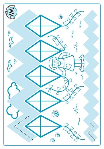 New Wave Pre-Writing Patterns Write-On Posters by Prim-Ed Publishing on Schoolbooks.ie