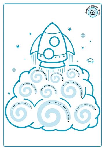 New Wave Pre-Writing Patterns Write-On Posters by Prim-Ed Publishing on Schoolbooks.ie