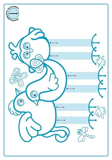 New Wave Pre-Writing Patterns Write-On Posters by Prim-Ed Publishing on Schoolbooks.ie