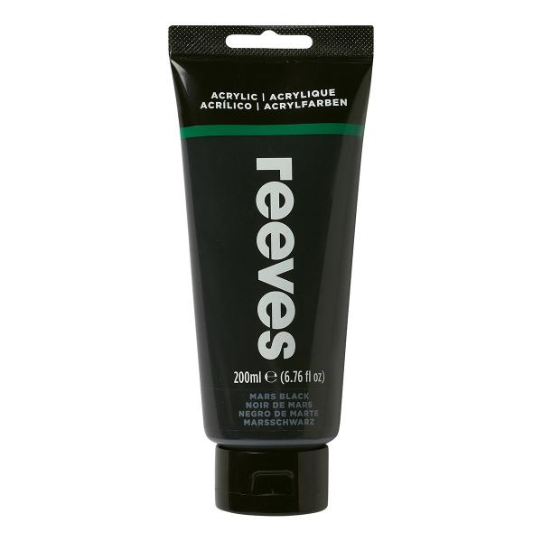 Reeves - Fine Acrylic Mars Black - 200ml by Reeves on Schoolbooks.ie