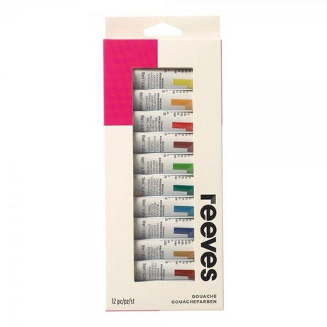Reeves - Fine Gouache 10ml - 12 Tubes by Reeves on Schoolbooks.ie