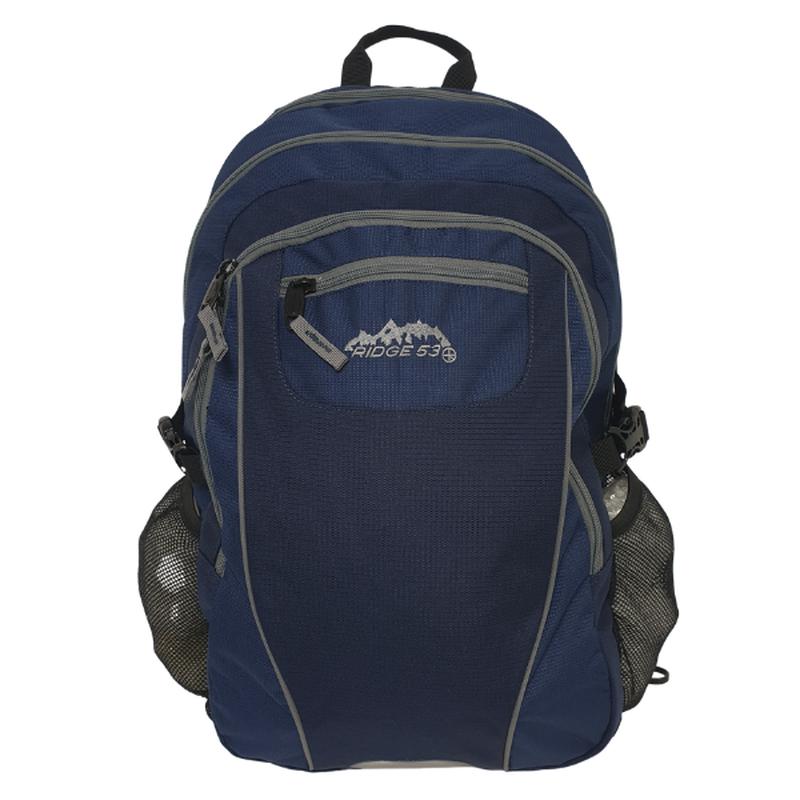 Ridge 53 - Pearse Backpack - Navy and Grey by Ridge 53 on Schoolbooks.ie
